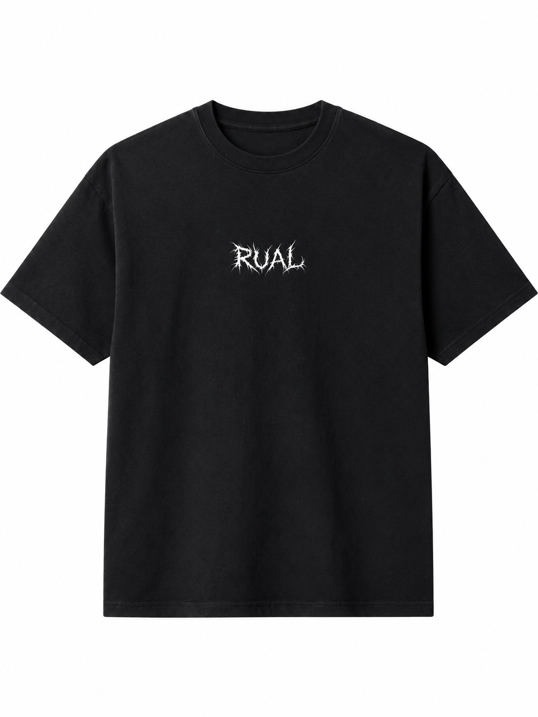 Oversized Zwart Rave Hart T-shirt