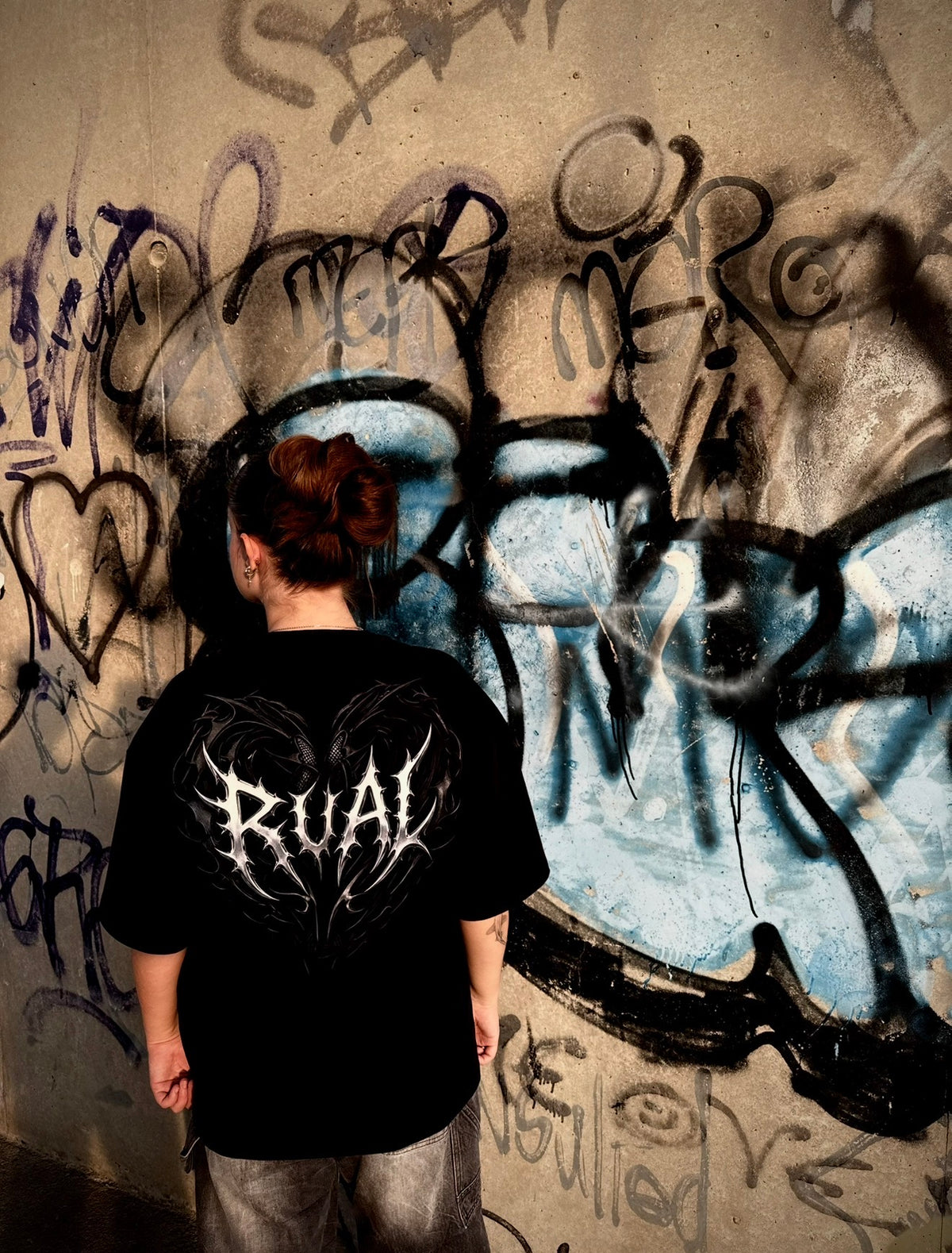 ORIGINAL RUAL HEART oversized tee